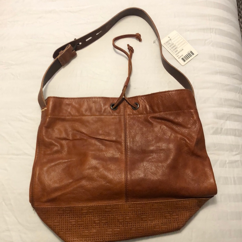 Anthropologie Leather Bucket Should Bag